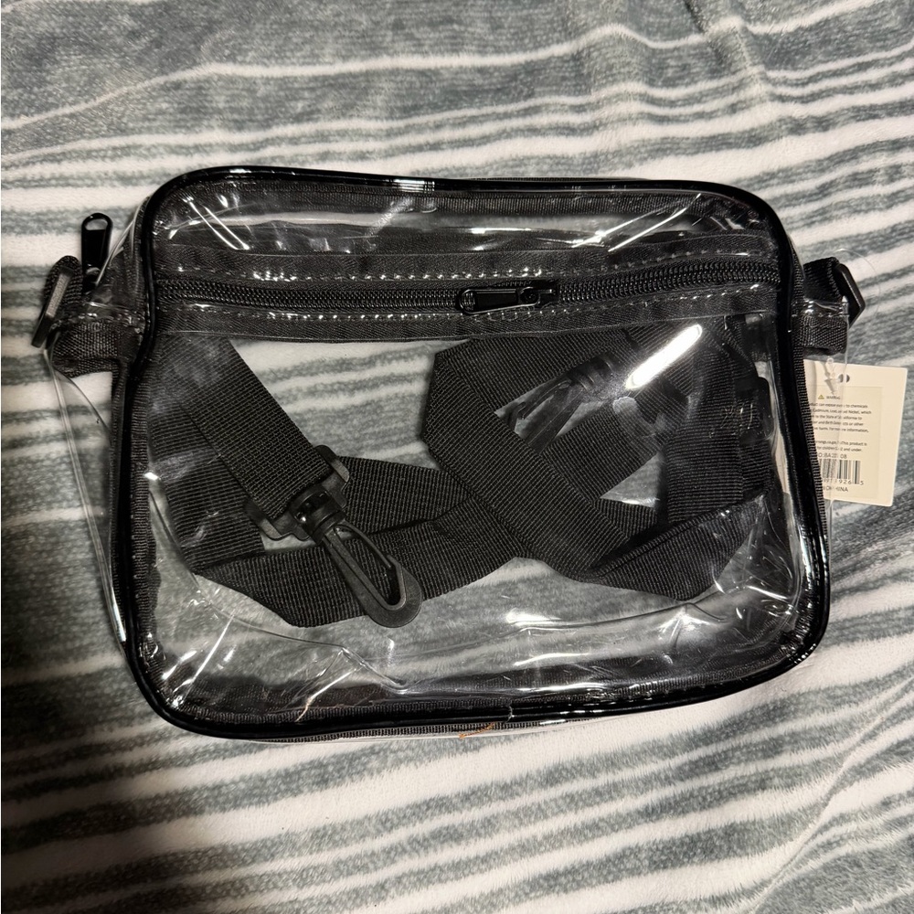 ❄️Stylish Black Transparent Crossbody Bag